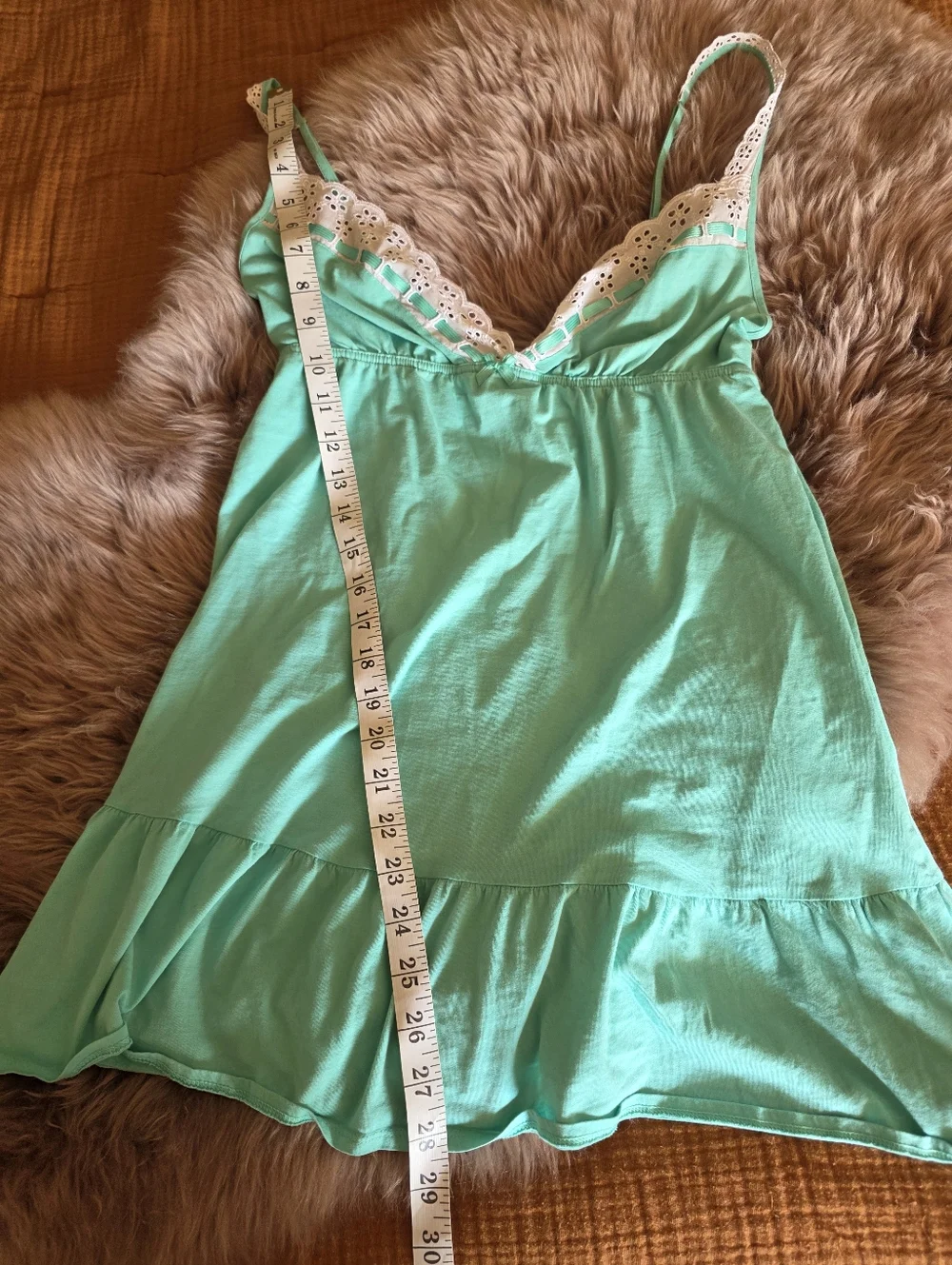 Women's Aqua Lace-Trim Chemise Nightdress - Victoria Secret - Picture 5 of 5